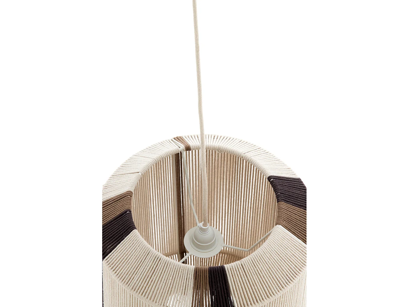 Suspension KOZANA - Ø36x43cm - Blanc