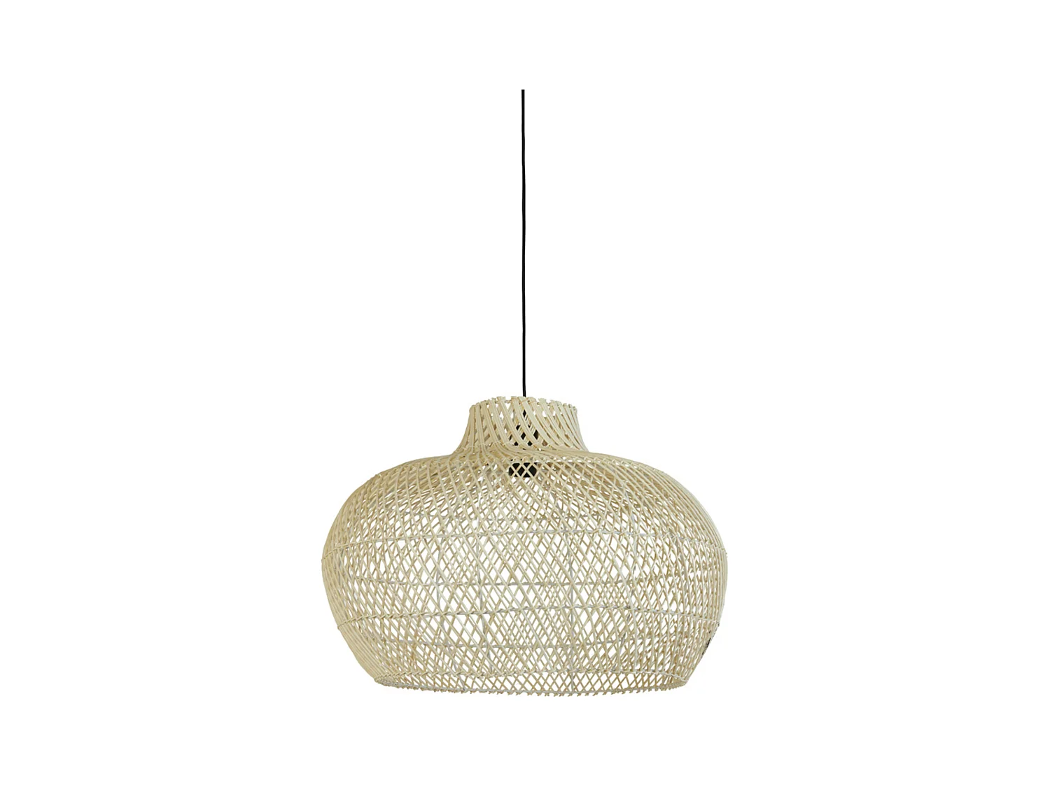 Hanglamp CHARITA - Ø60x43cm - Bruin