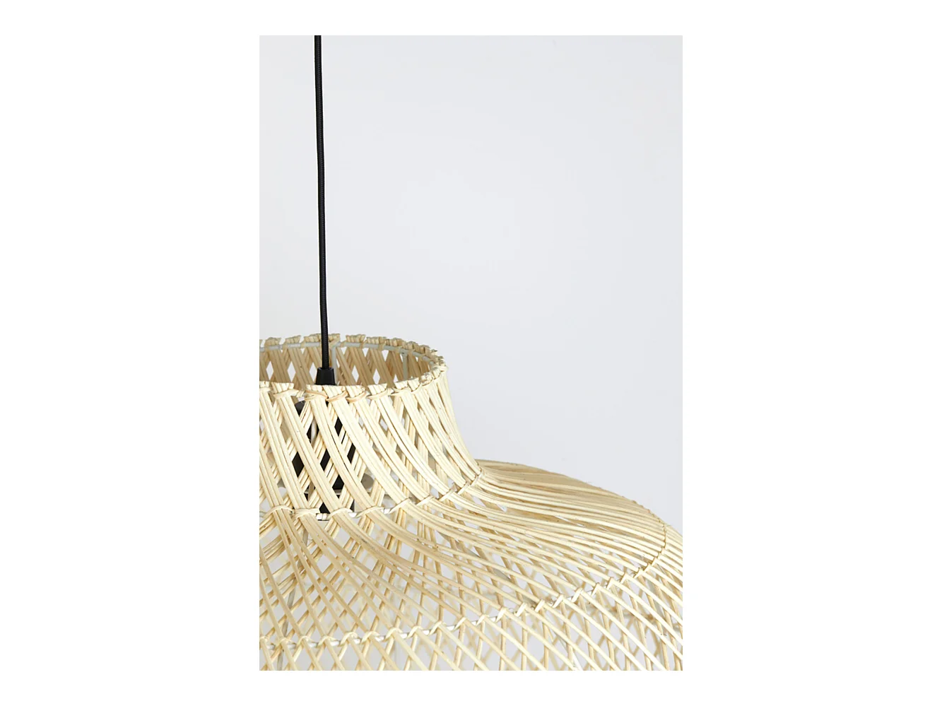 Hanglamp CHARITA - Ø60x43cm - Bruin