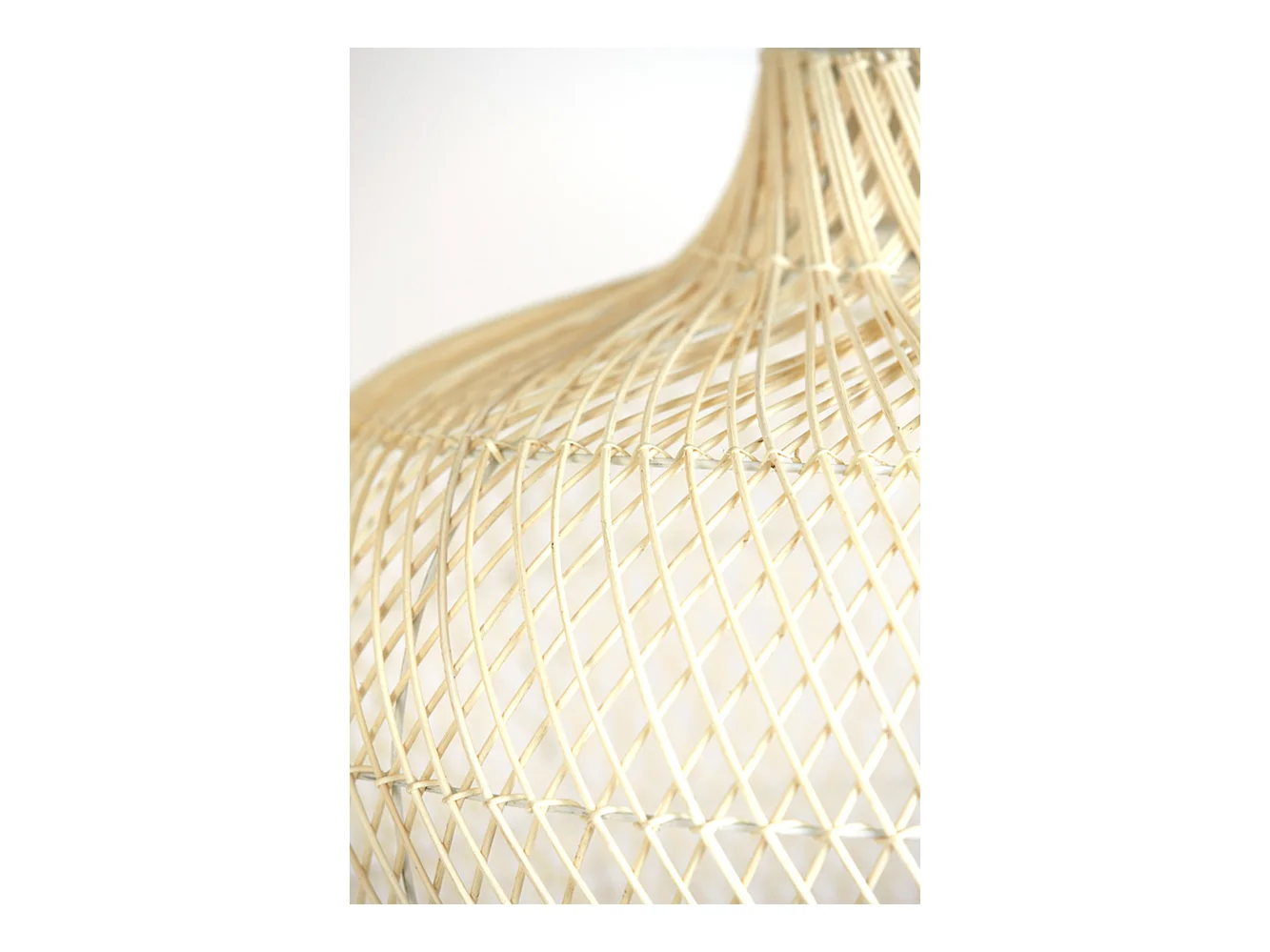 Hanglamp CHARITA - Ø60x43cm - Bruin