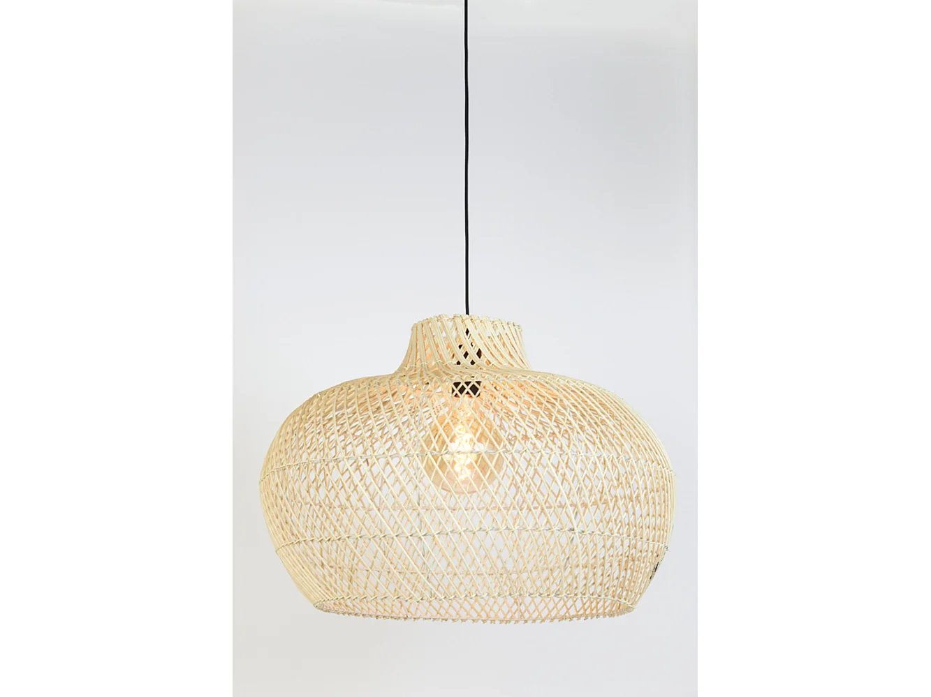 Pendelleuchte CHARITA - Ø60x43cm - Braun