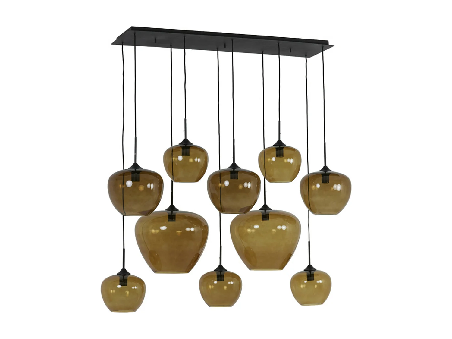 Hanglamp MAYSON - 120x60x110cm - Bruin
