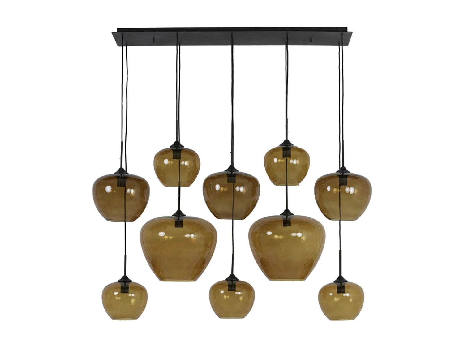 Hanglamp MAYSON - 120x60x110cm - Bruin