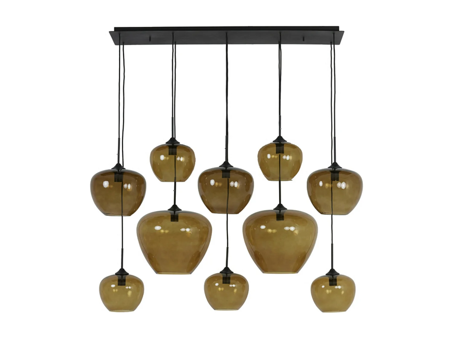 Hanglamp MAYSON - 120x60x110cm - Bruin