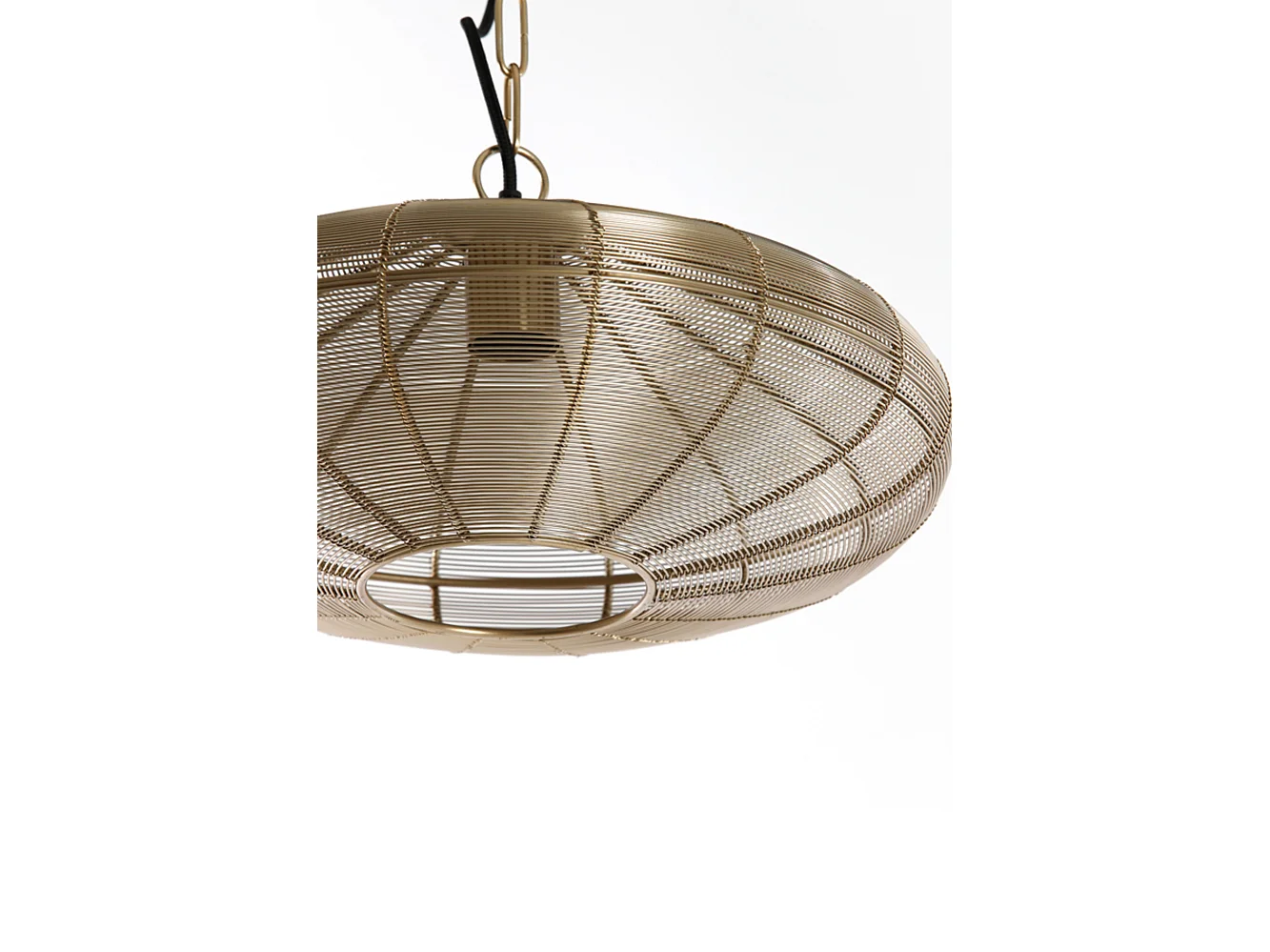 Suspension BAHOTO - Ø40x18cm - Doré