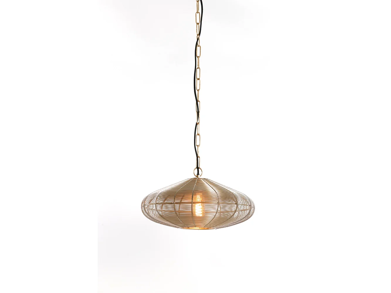 Suspension BAHOTO - Ø40x18cm - Doré