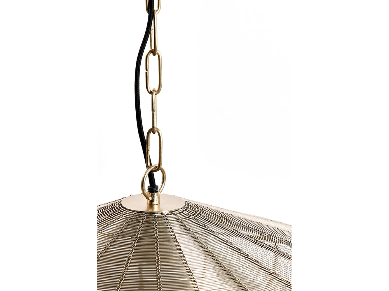 Suspension BAHOTO - Ø40x18cm - Doré