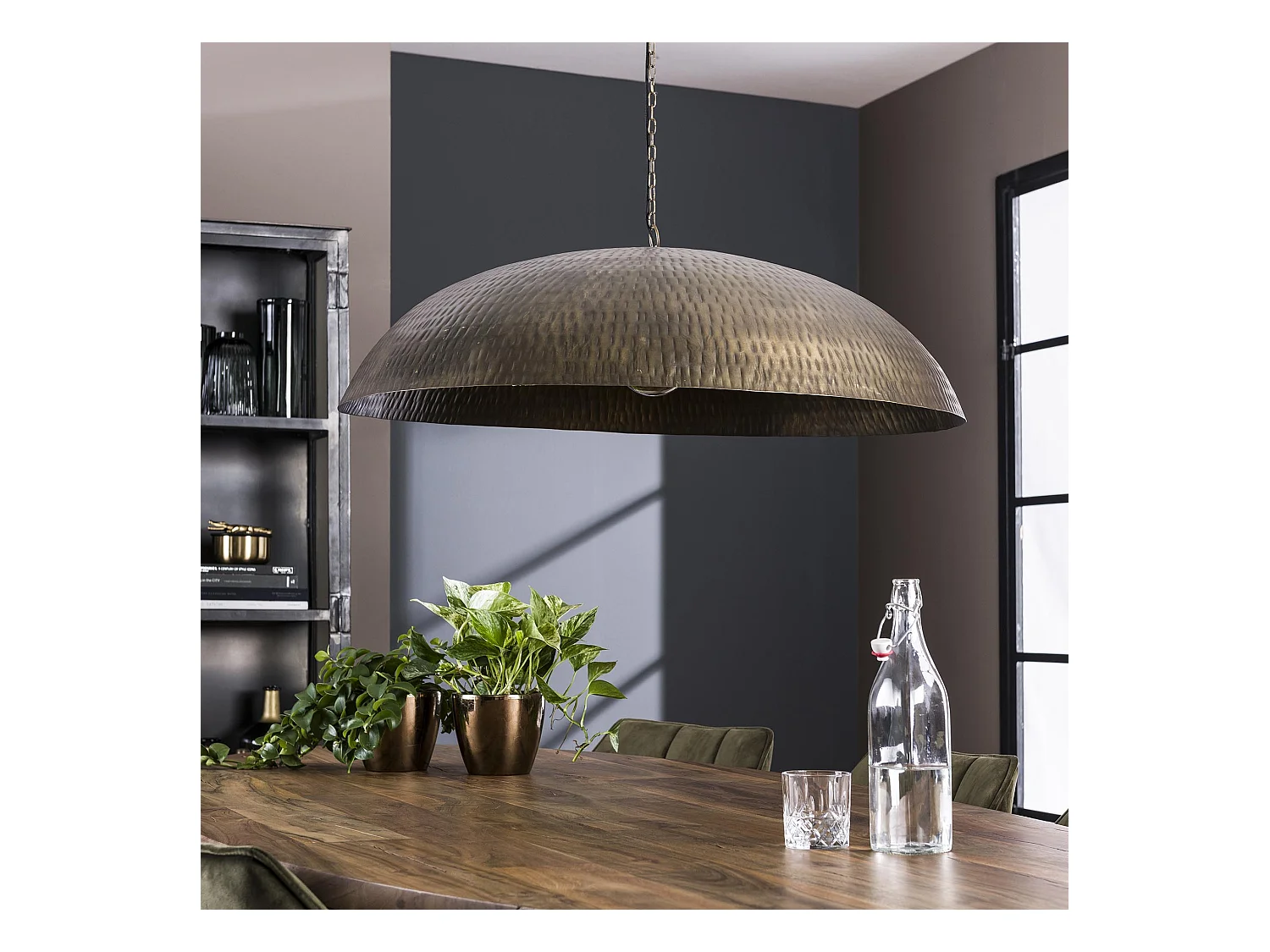 Suspension Ø90 - Bronze Antique - Industriel