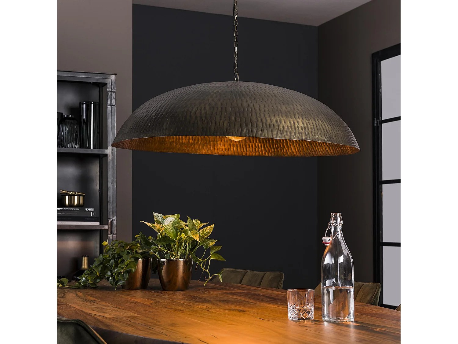 Suspension Ø90 - Bronze Antique - Industriel