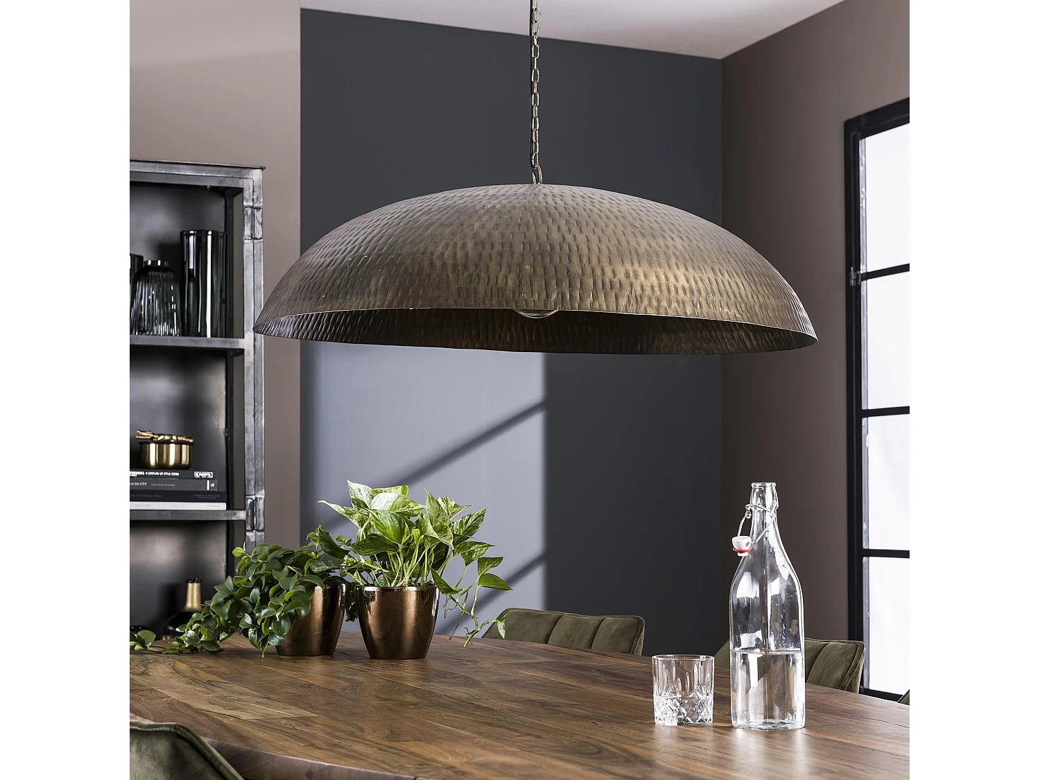Suspension Ø90 - Bronze Antique - Industriel