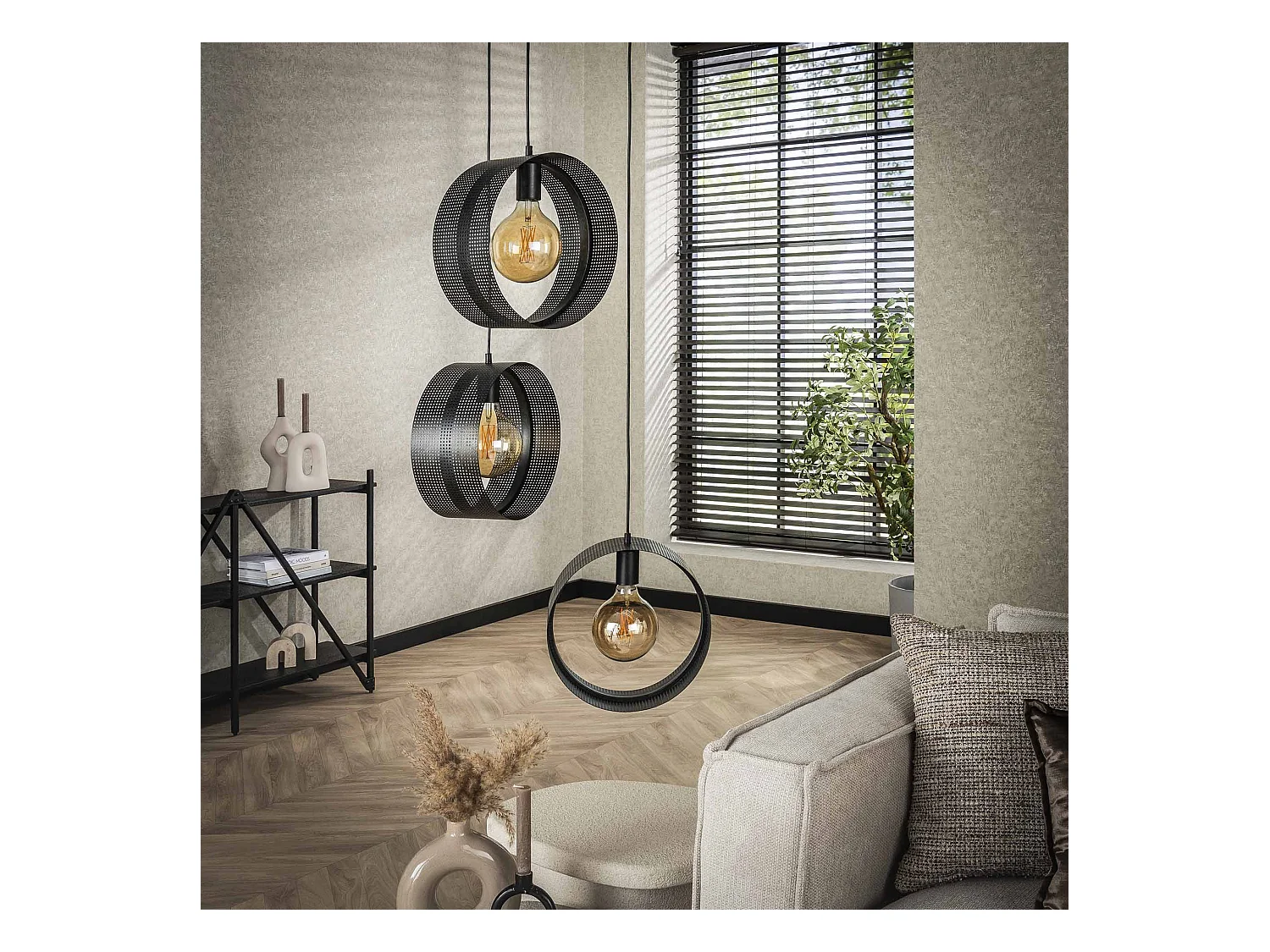 Suspension 3L Anneau Perforé - Anthracite