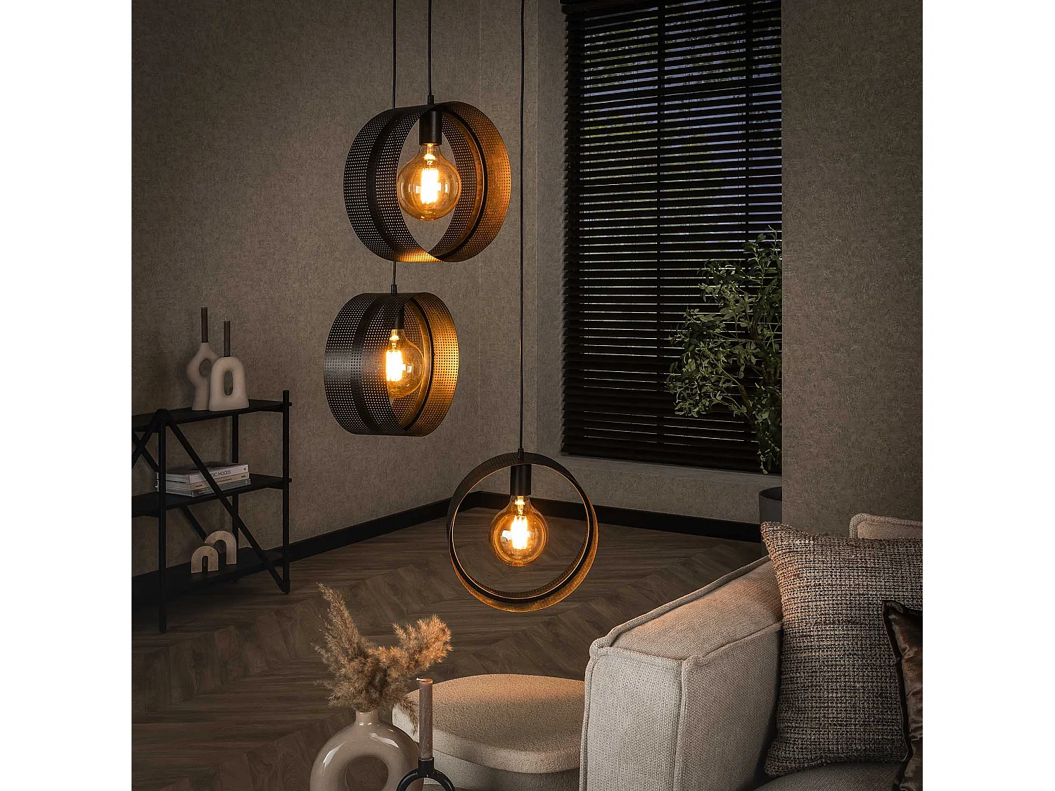 Suspension 3L Anneau Perforé - Anthracite