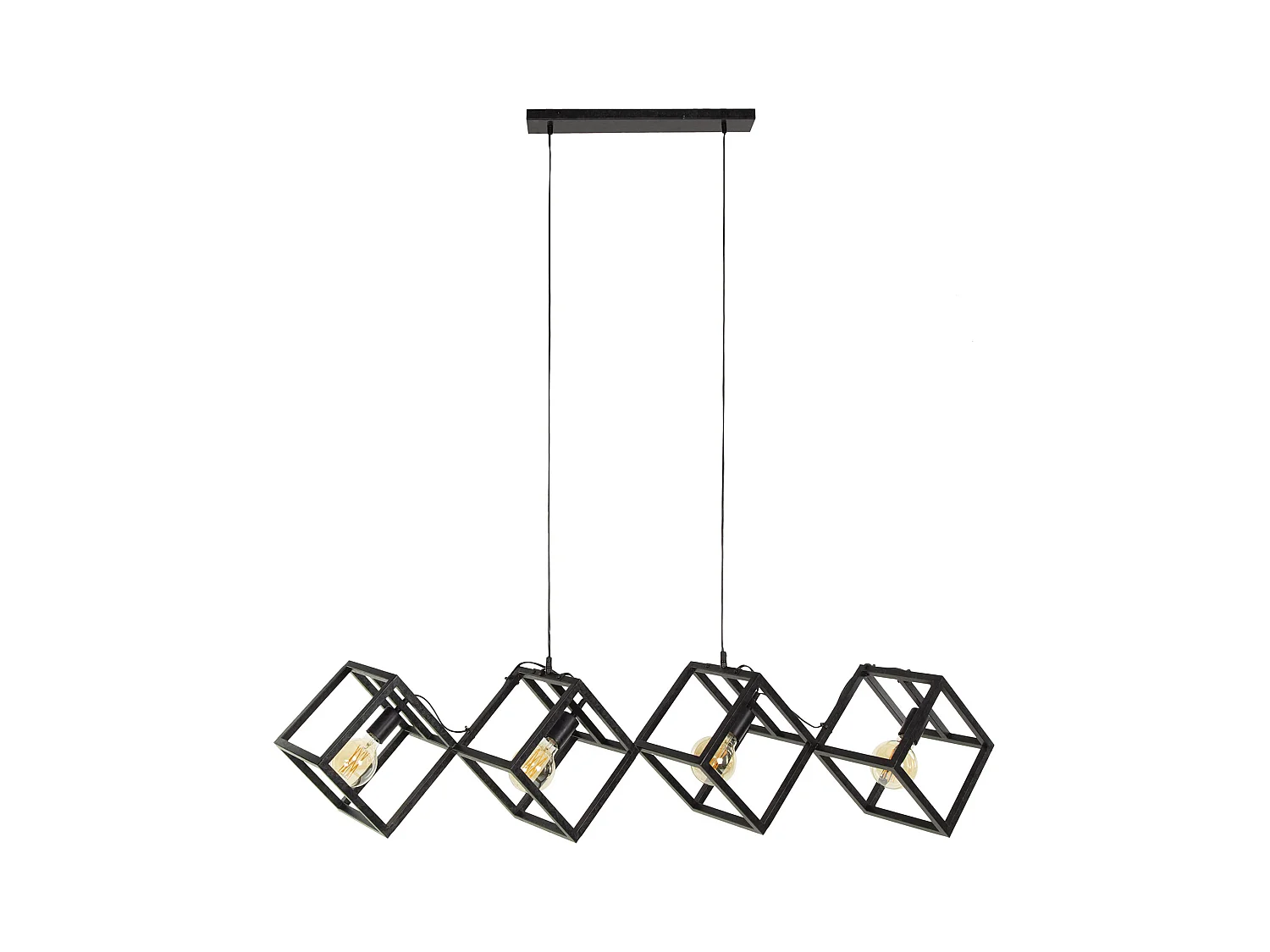 Pendelleuchte 4L Cube - Anthrazit