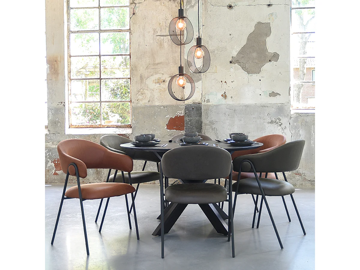 Suspension Ronda 3 lumières 80x30x150 cm