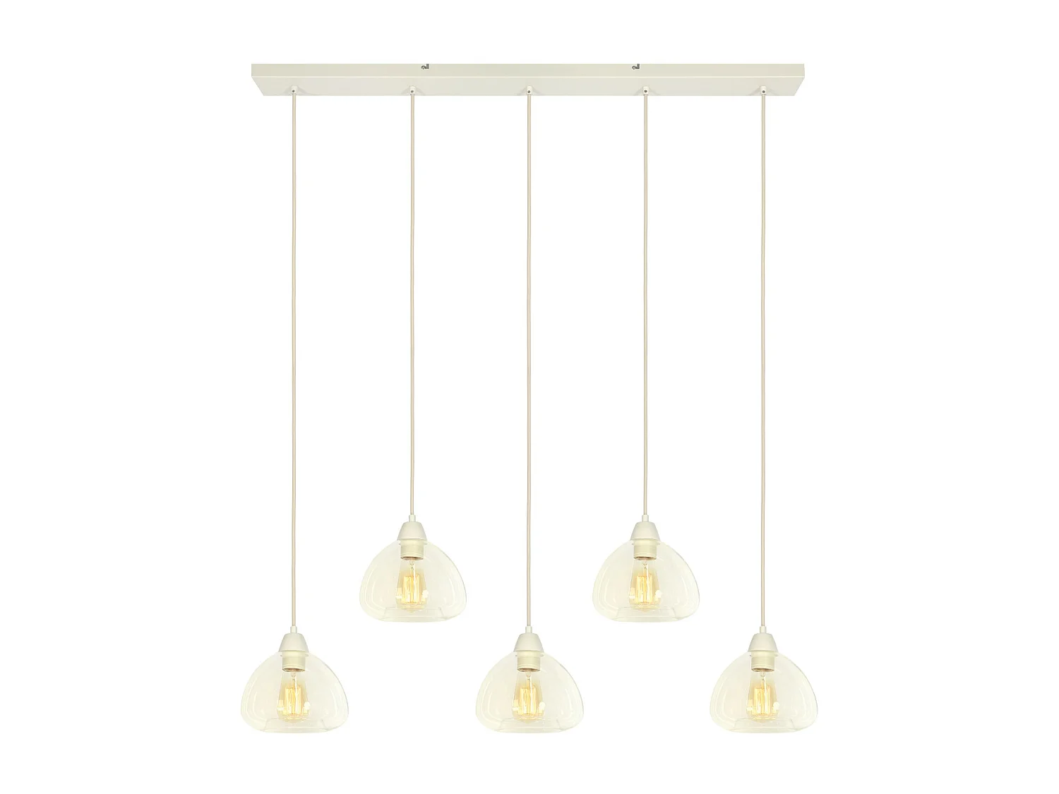 Hanglamp BISHO - 104x19x14cm - Wit