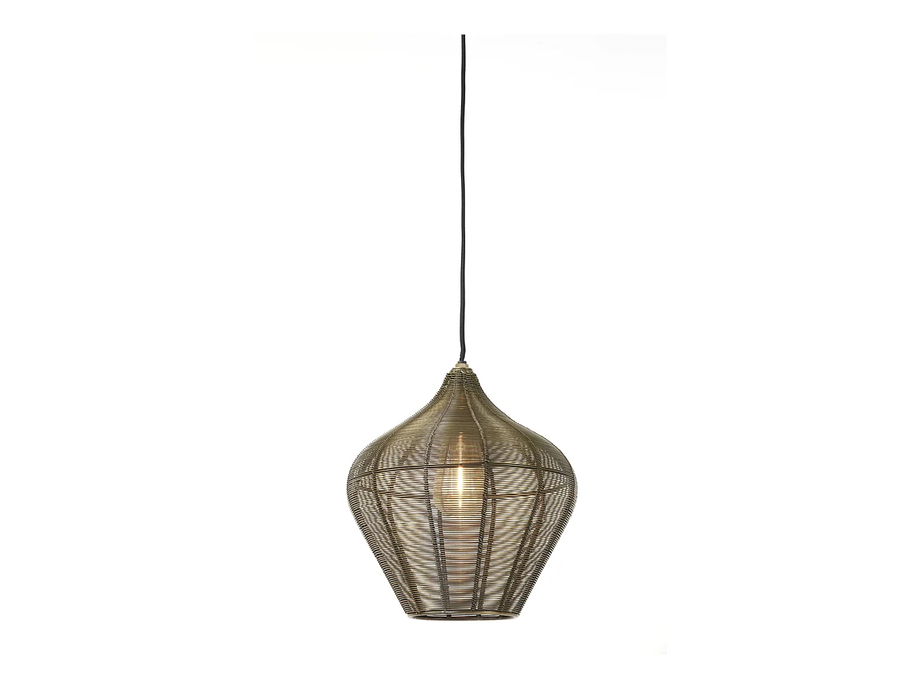 Hängelampe ALVARO - Ø27x29,5cm - Bronze