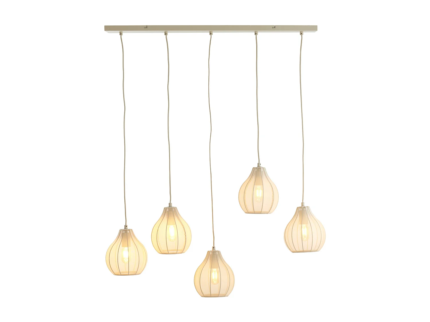 Hanglamp ELATI - 100x15x21.5cm - Bruin