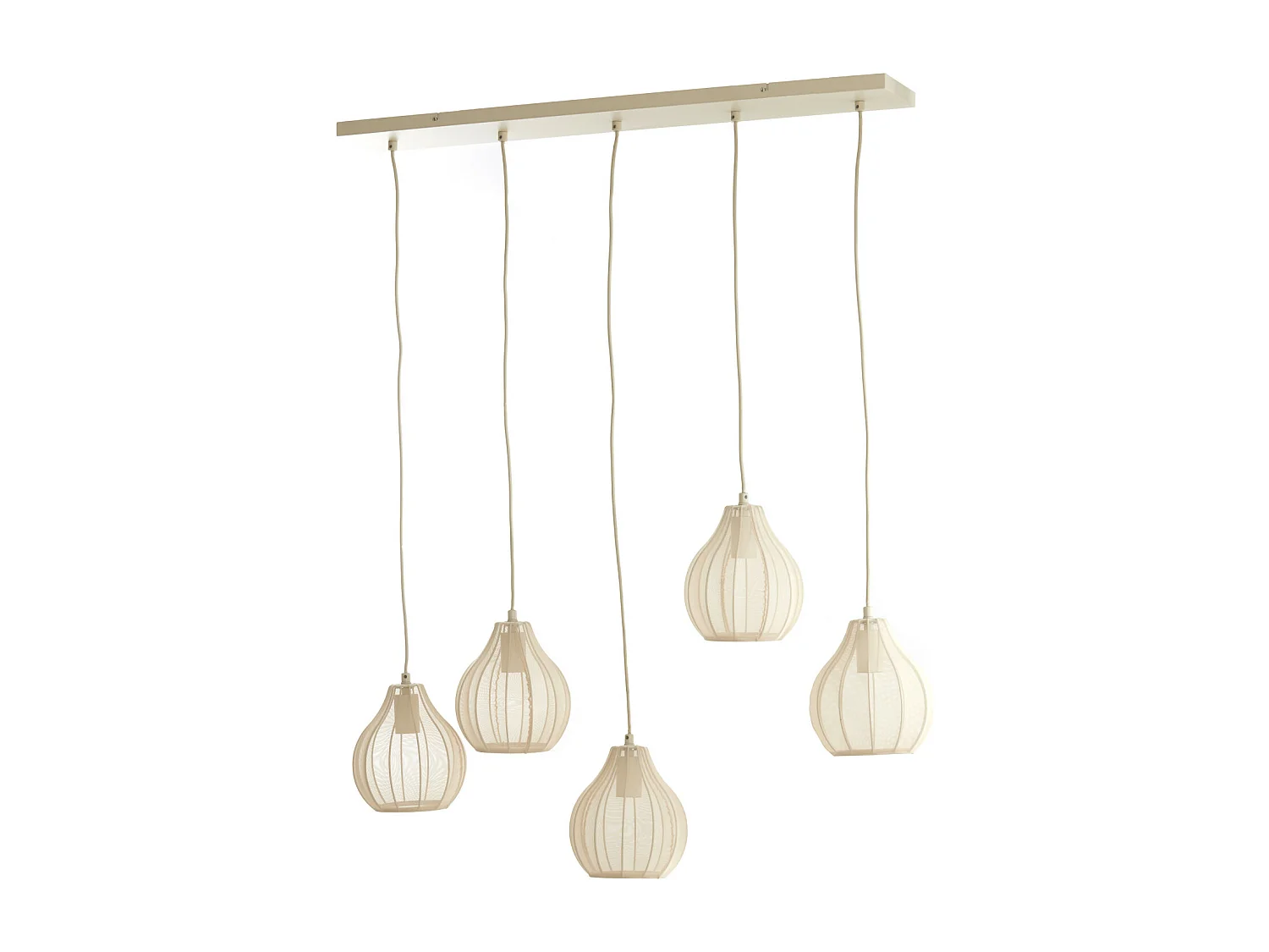 Hanglamp ELATI - 100x15x21.5cm - Bruin