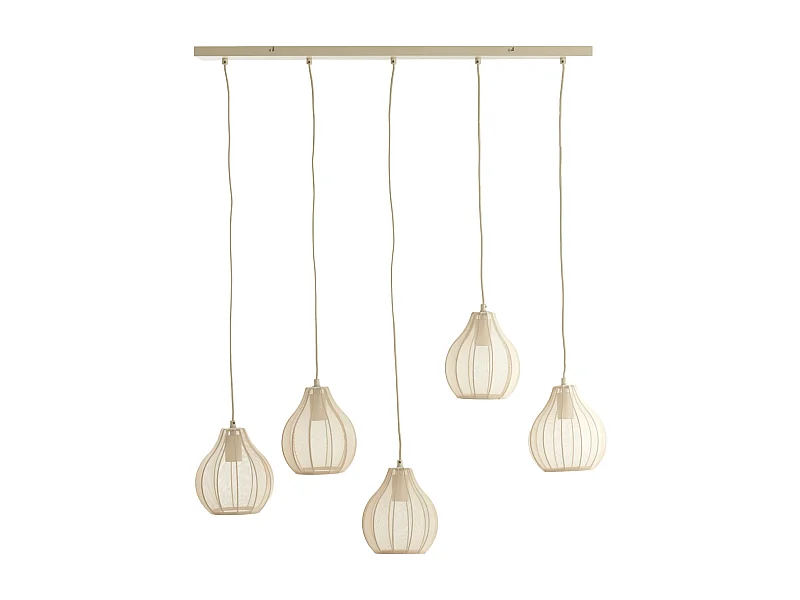 Hanglamp ELATI - 100x15x21.5cm - Bruin