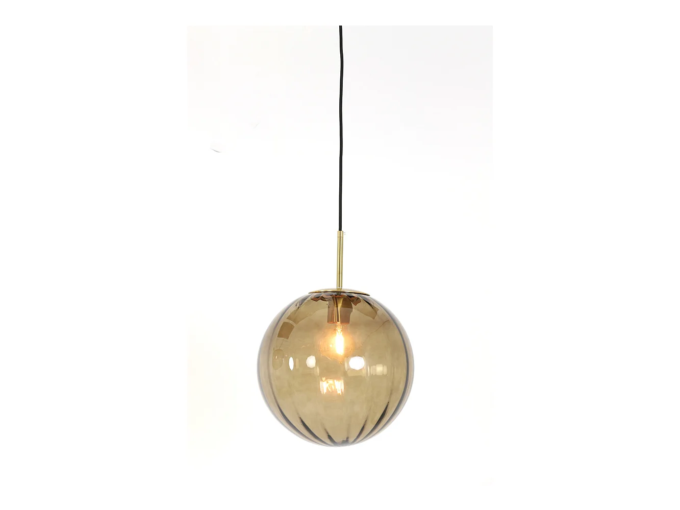 Lampe à suspension MAGDALA - Ø30x30cm - Marron