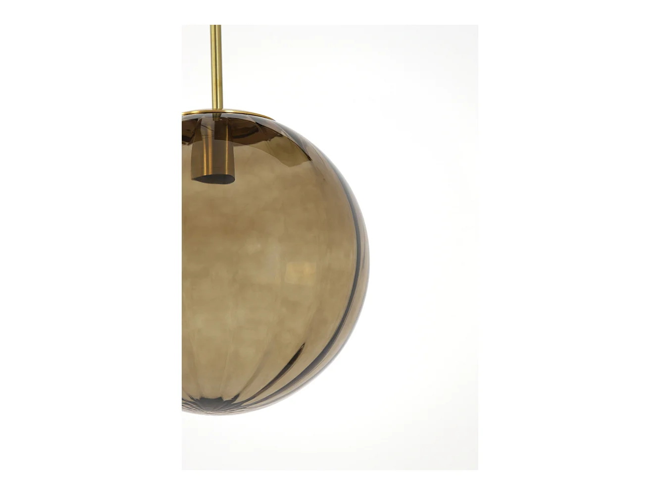 Lampe à suspension MAGDALA - Ø30x30cm - Marron