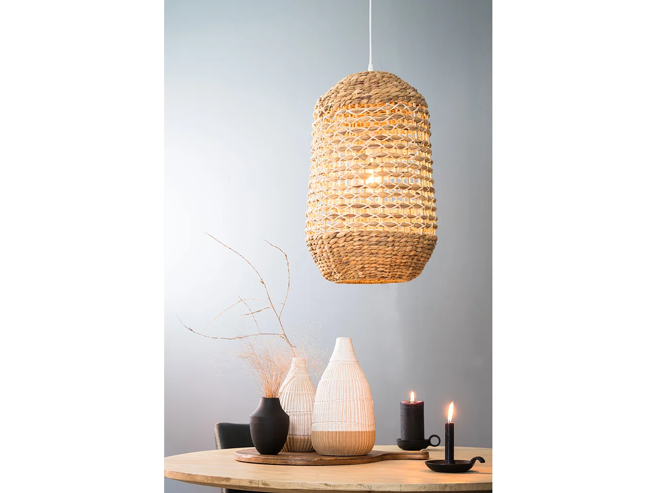 Suspension TRIPOLI - Ø37,5x58cm - Marron