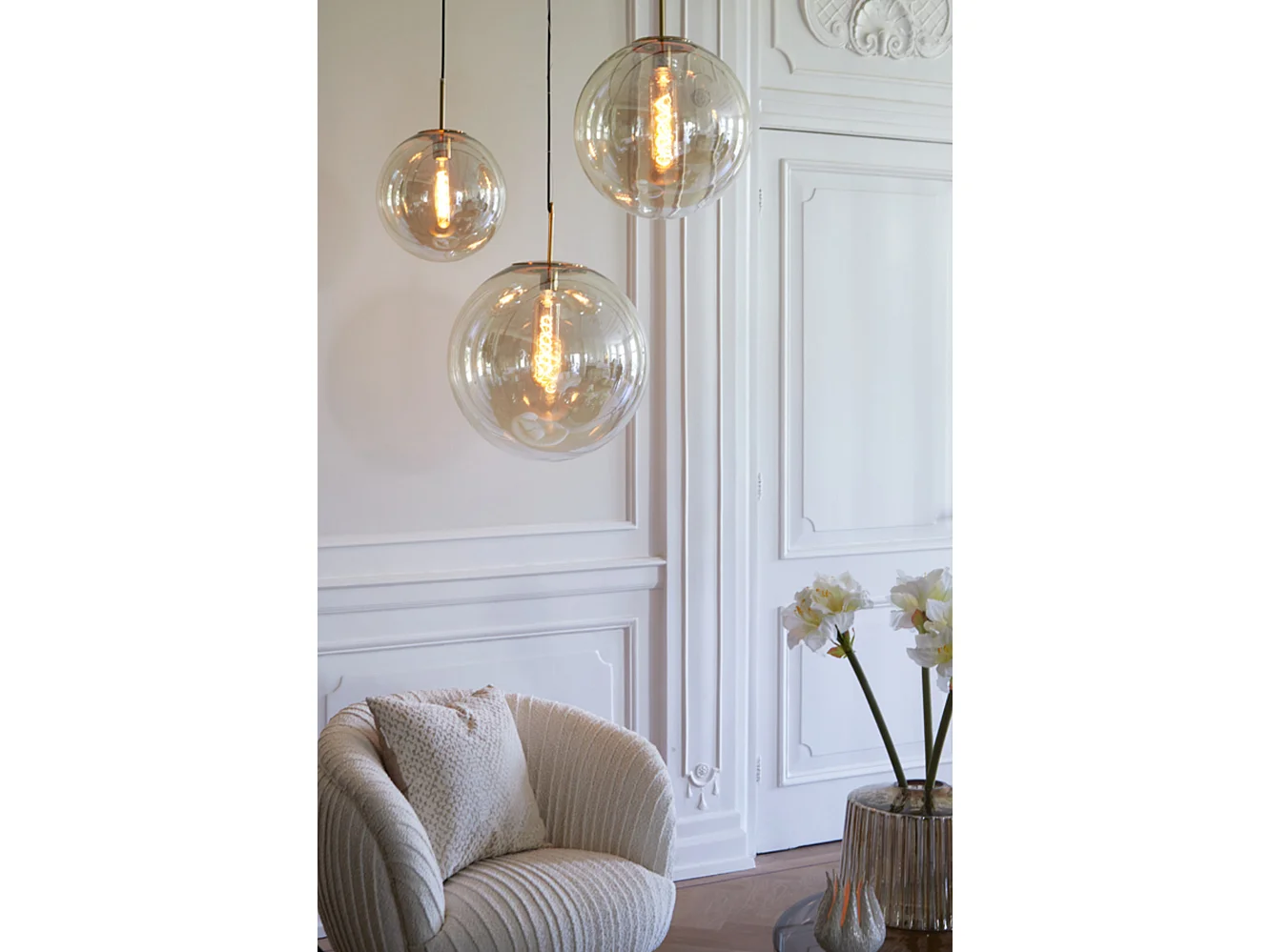 Suspension MEDINA - Ø48x48cm - Doré