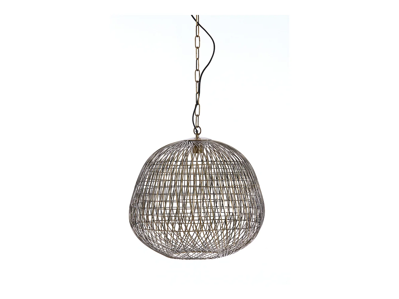 Hängelampe ALWINA - Ø50x44cm - Bronze