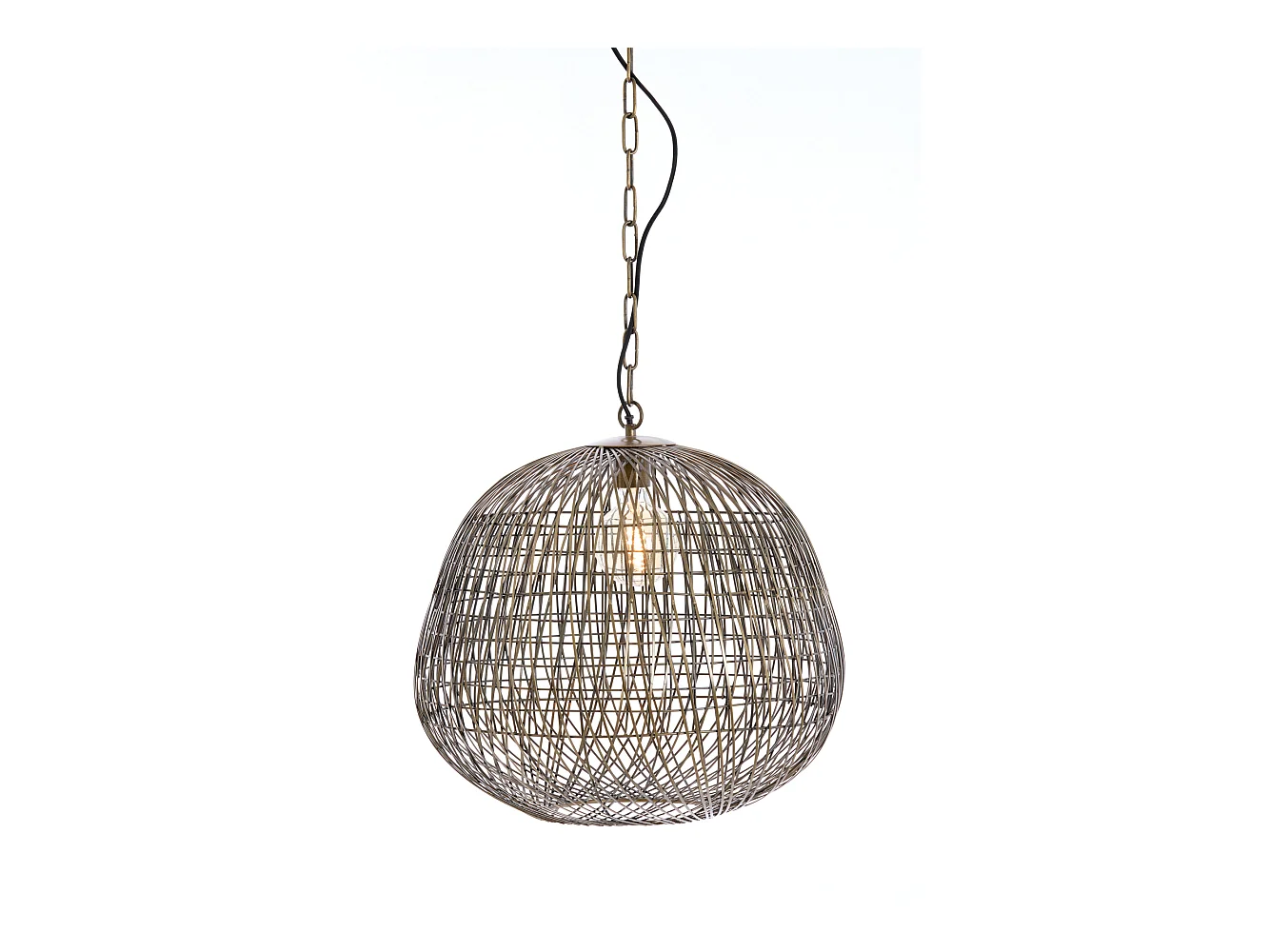 Hängelampe ALWINA - Ø50x44cm - Bronze