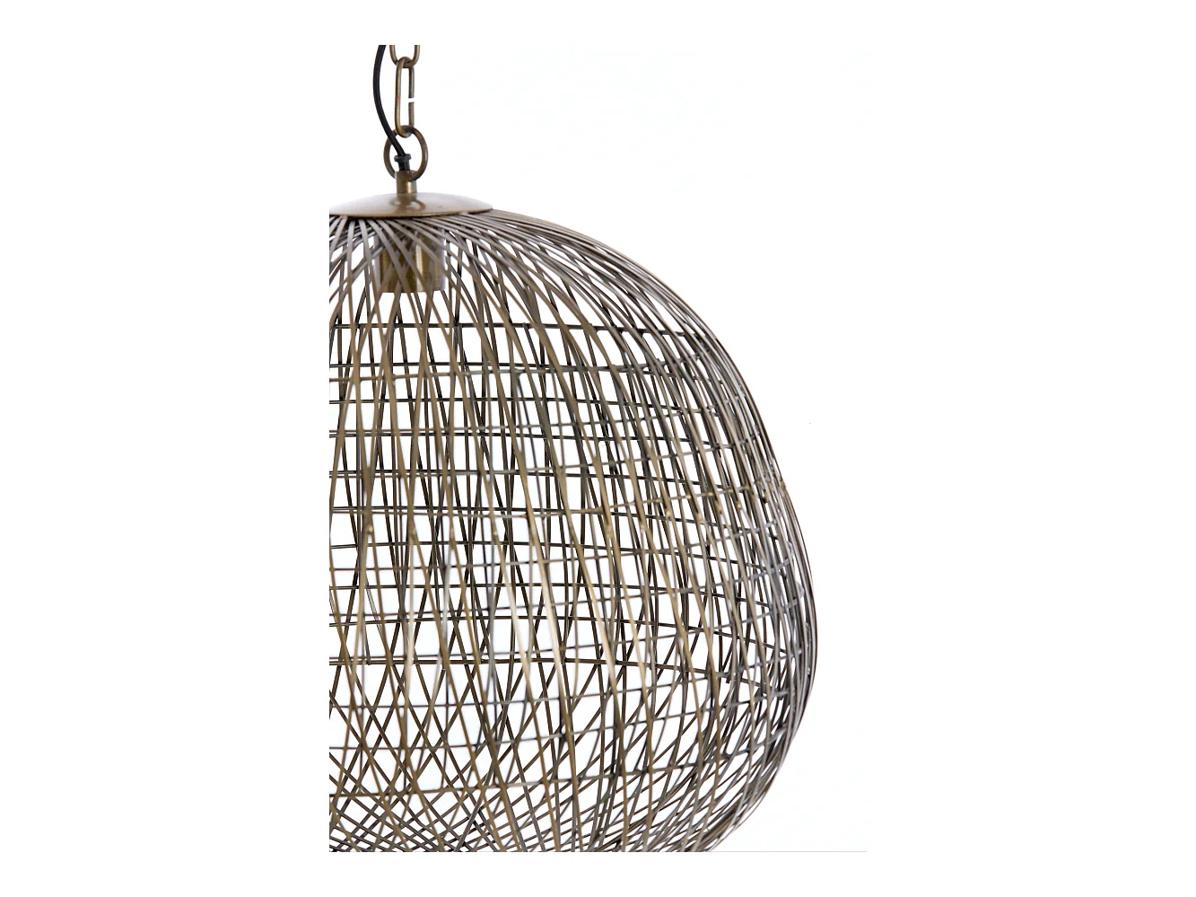 Hängelampe ALWINA - Ø50x44cm - Bronze