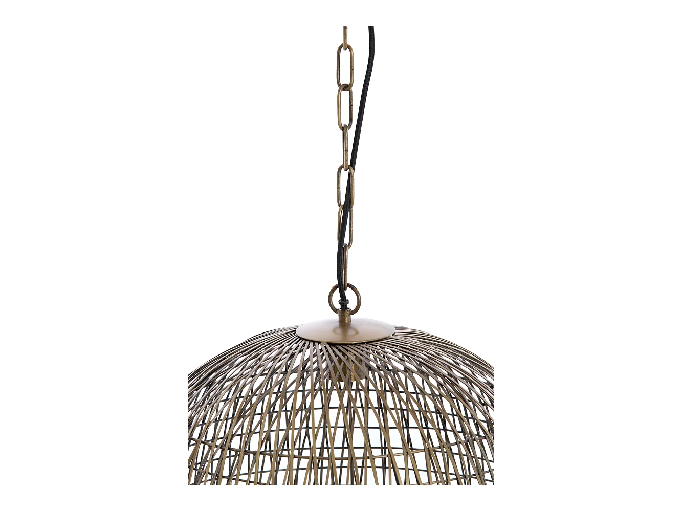 Hängelampe ALWINA - Ø50x44cm - Bronze