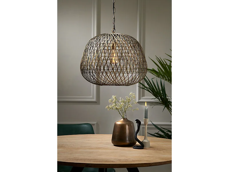 Lampe à suspension ALWINA / Ø50x44cm - Bronze