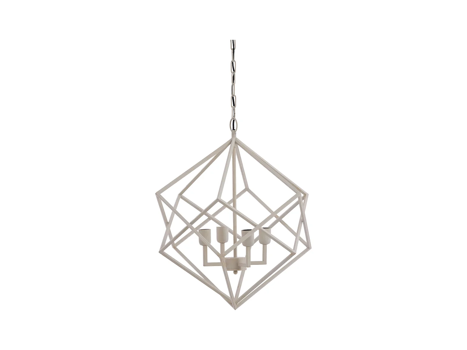 Suspension DRIZELLA - Ø61x68cm - Blanc