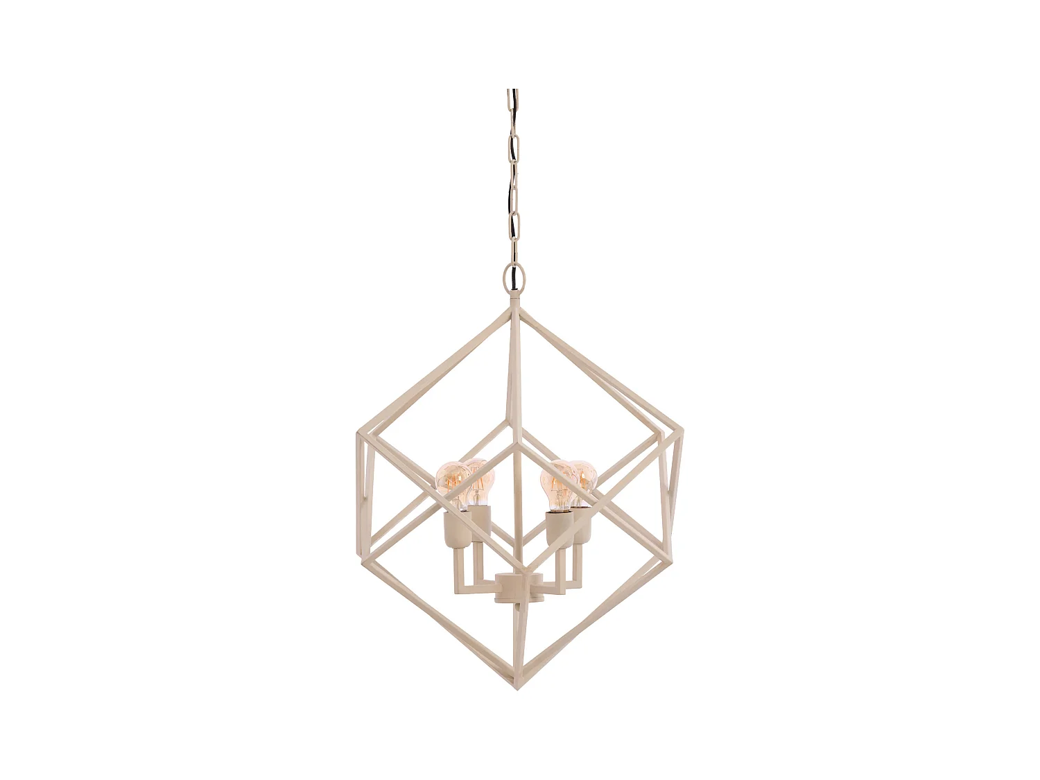 Suspension DRIZELLA - Ø61x68cm - Blanc