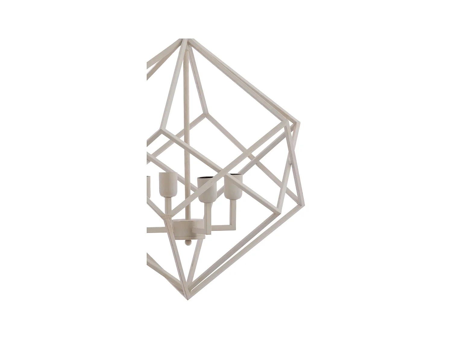 Suspension DRIZELLA - Ø61x68cm - Blanc