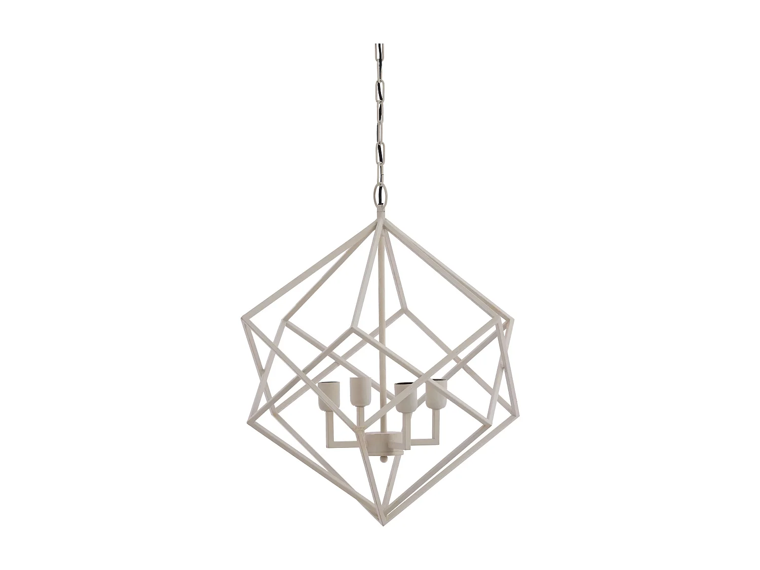 Suspension DRIZELLA - Ø61x68cm - Blanc