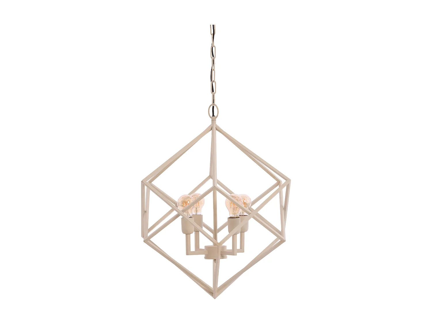 Suspension DRIZELLA - Ø61x68cm - Blanc