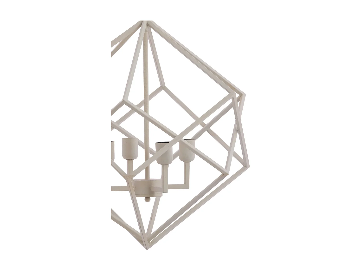 Suspension DRIZELLA - Ø61x68cm - Blanc