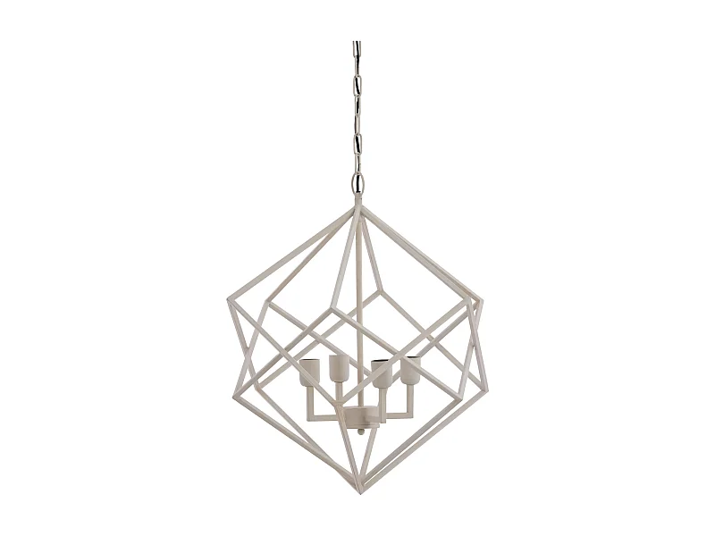 Suspension DRIZELLA - Ø61x68cm - Blanc