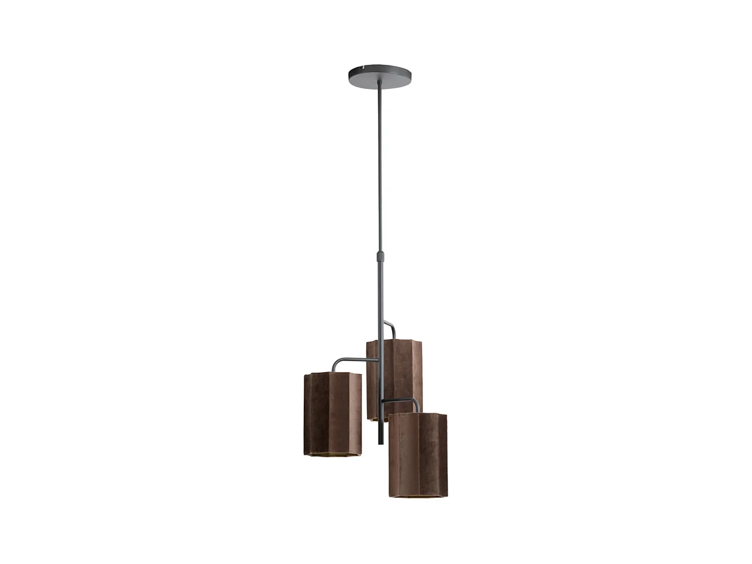 Suspension EDISA - Ø48x25cm - Marron