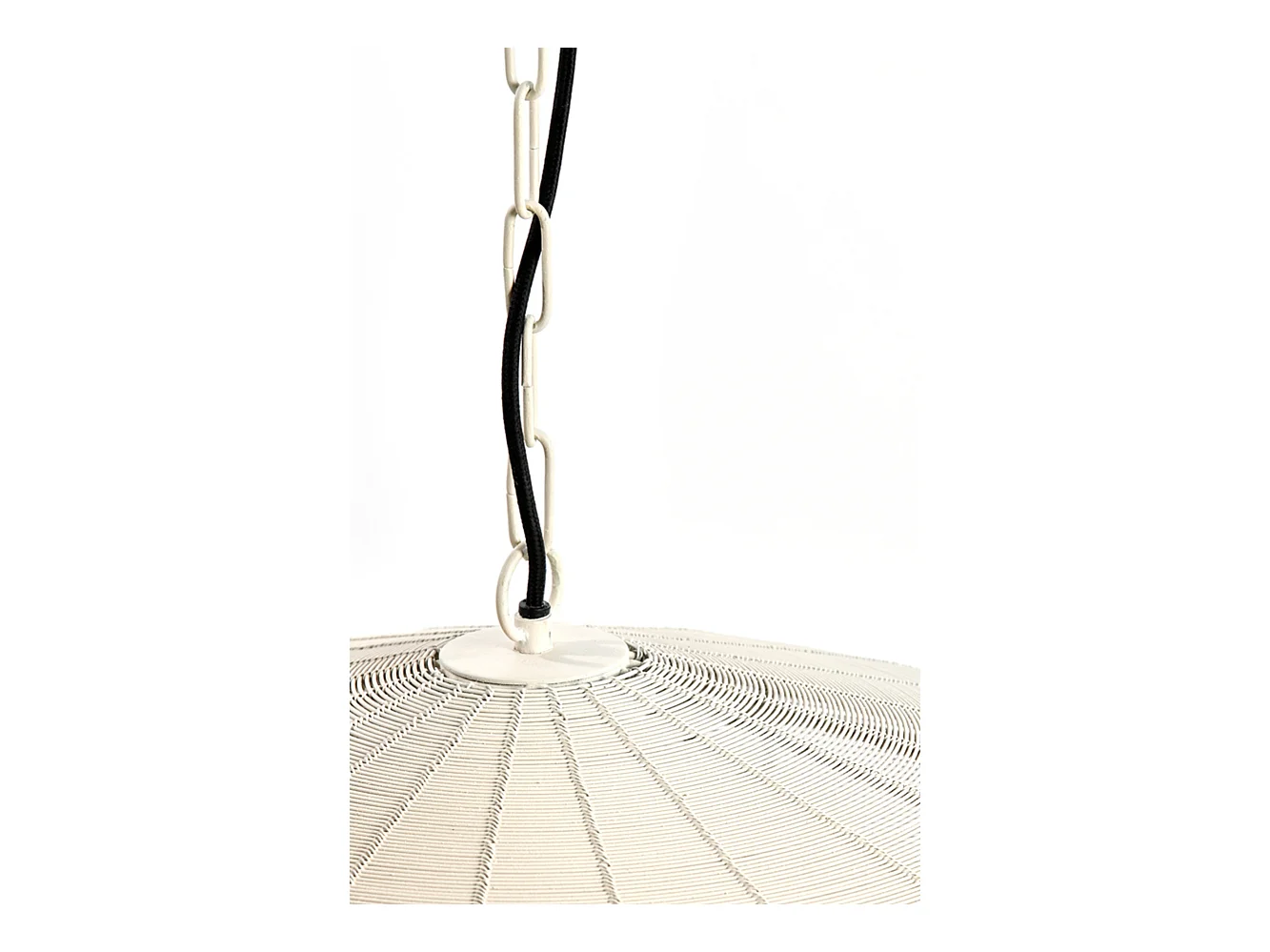 Suspension BAHOTO - Ø40x18cm - Blanc