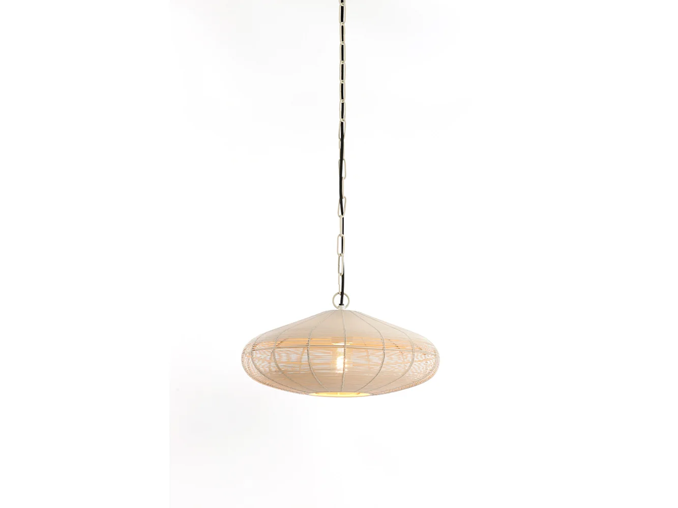 Suspension BAHOTO - Ø40x18cm - Blanc