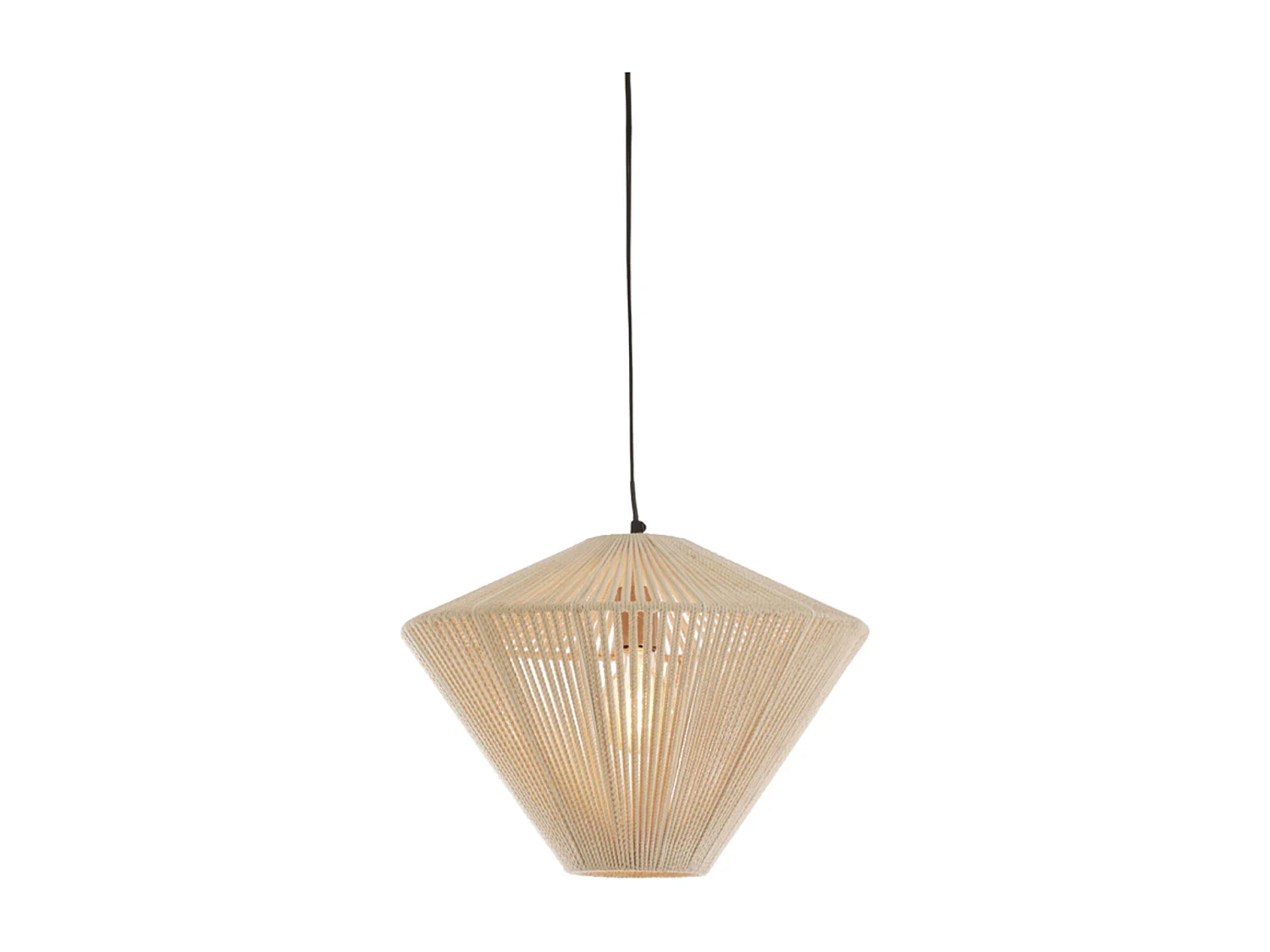 Hanglamp FELIDA - Ø42x32cm - Bruin