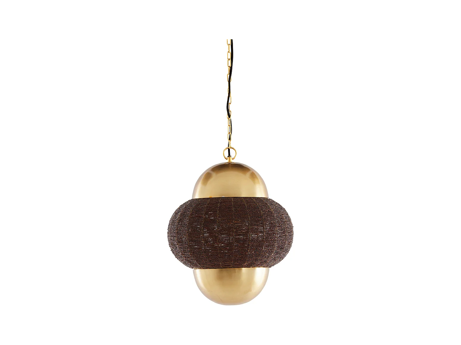 Lampe à suspension CETARA - Ø33x38cm - Marron