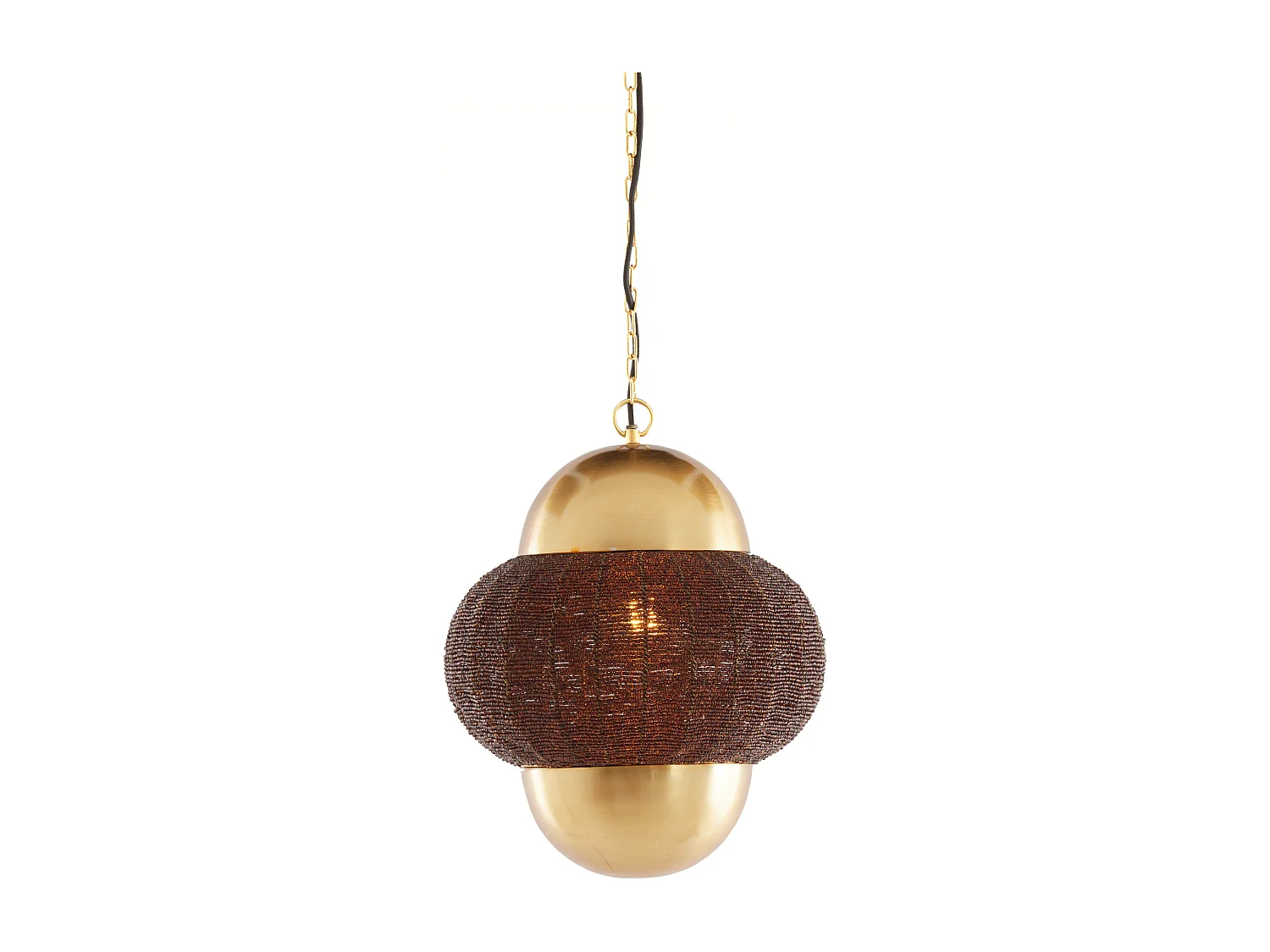 Lampe à suspension CETARA - Ø33x38cm - Marron