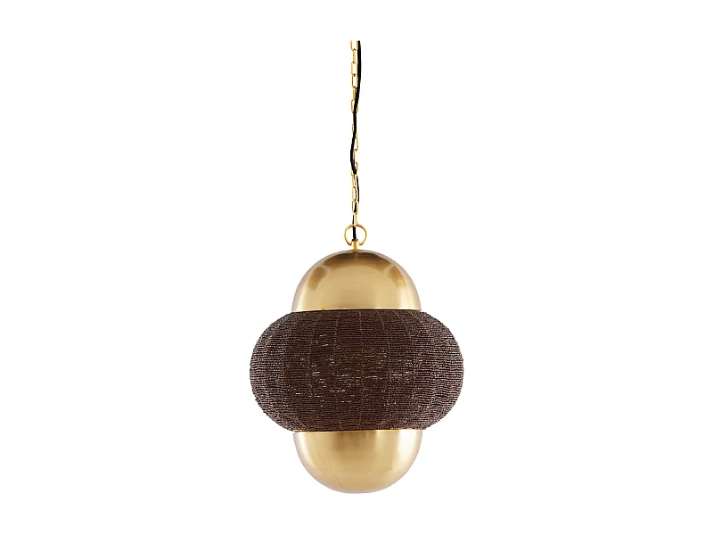 Lampe à suspension CETARA - Ø33x38cm - Marron