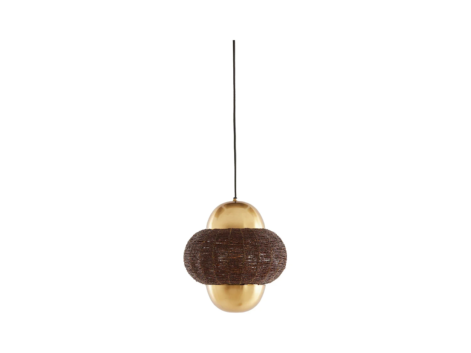 Lampe à suspension CETARA - Ø26x28cm - Marron