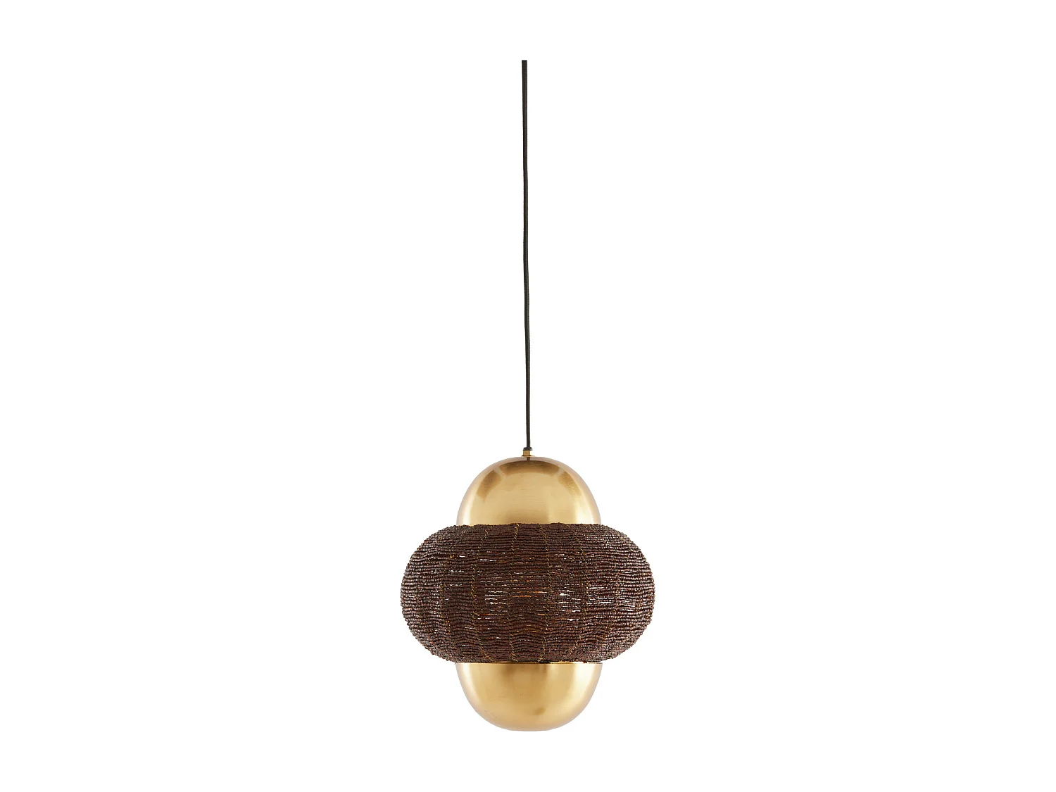 Lampe à suspension CETARA - Ø26x28cm - Marron