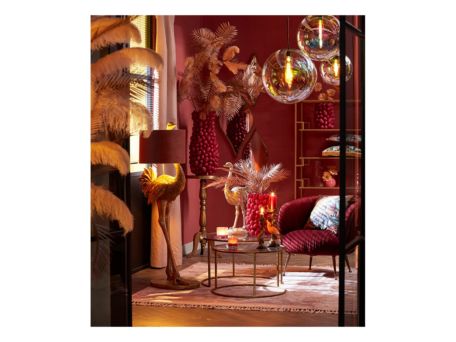 Hanglamp MEDINA - Ø48x48cm - Multicolor