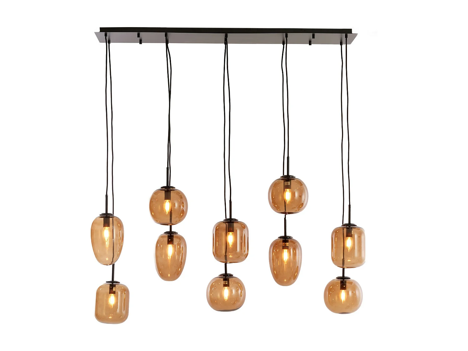Suspension MEZZA - 120x18x23cm - Marron